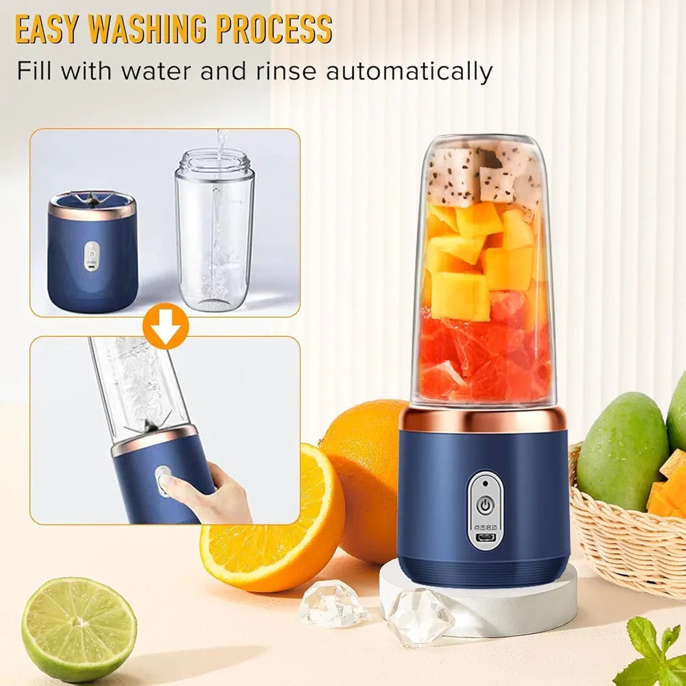 Portable USB Rechargeable Blender – Personal Smoothie & Juice Maker